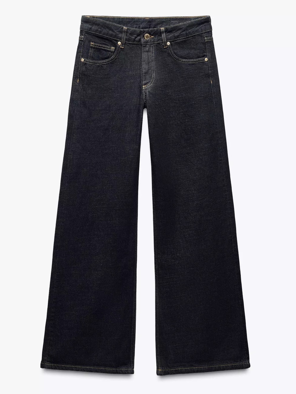 DARK WASH LOW RISE JEANS